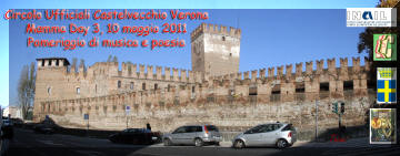 il castello scaligero di Castevecchio, sede del Circolo Ufficiali di Verona